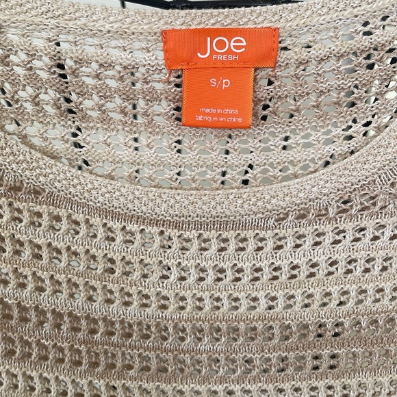 JOE FRESH CREAM OPEN KNIT OVERSIZED SWEATER - Picture 2 of 5